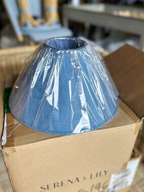 Serena & Lily Brookings Sconce Shade-Captain’s Blue